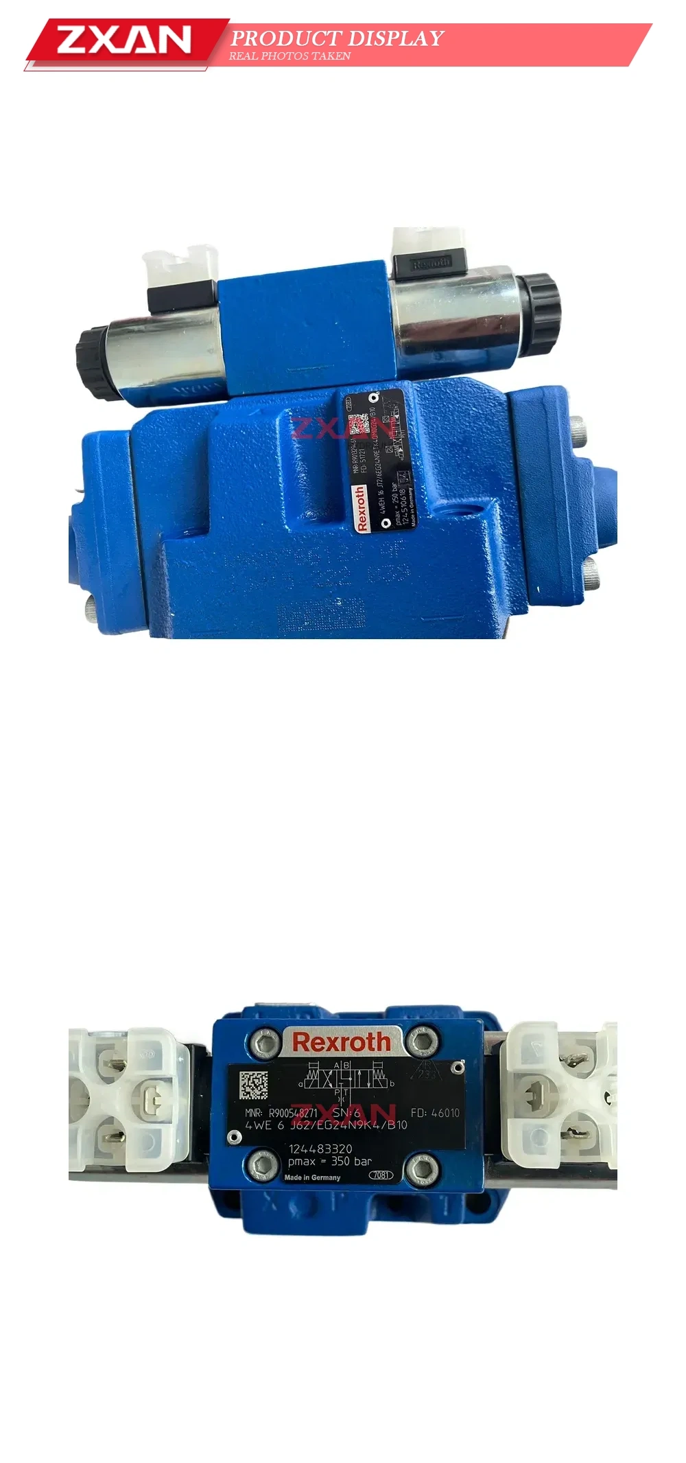 Rexroth 4WE 6 J62/EG24N9K4/B10 Solenoid Operated Directional Control Valve Description