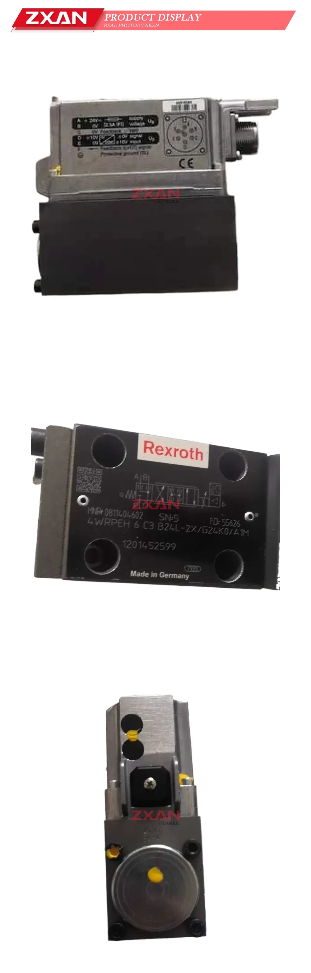 Rexroth 4WRPEH 6 C3 B24L-2X/G24K0/A1M Proportional Directional Control Valve Description