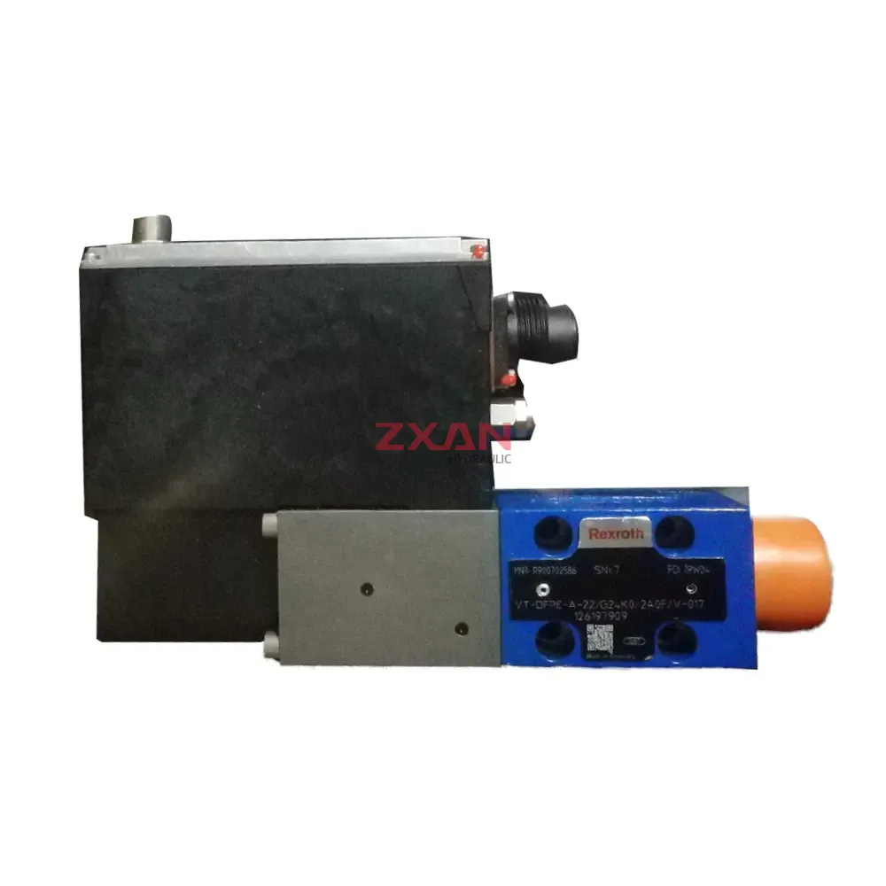 Rexroth VT-DFPE-A-22-G24K0-240F-V-017 Electro-hydraulic Proportional Pressure Reducing Valve with Integrated Electronics-img1 Rexroth VT-DFPE-A-22/G24K0/240F/V-017 Electro-hydraulic Proportional Pressure Reducing Valve with Integrated Electronics