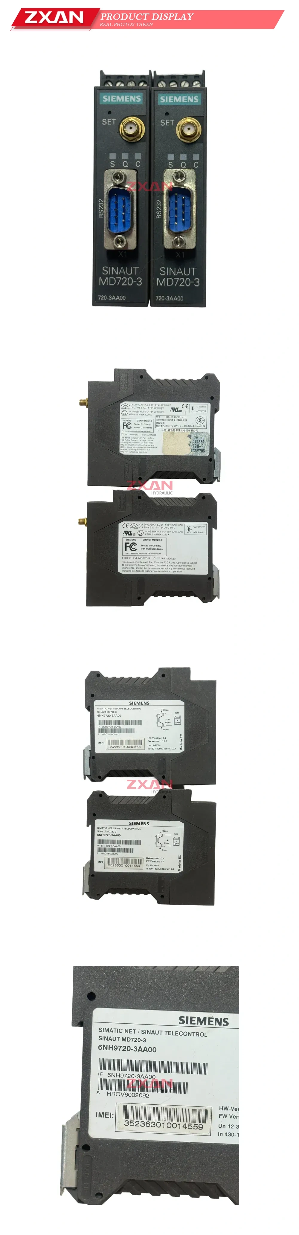 Siemens 6NH9720-3AA00 SINAUT MD720-3 GSM Modem Description