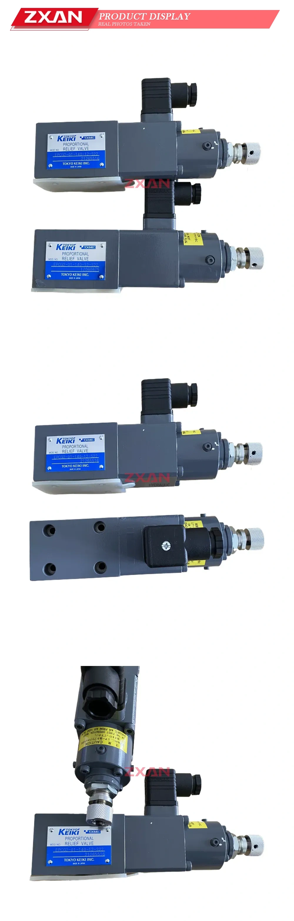 Tokyo Keiki EPCG2-01-140-12-S22 Proportional Relief Valve Description
