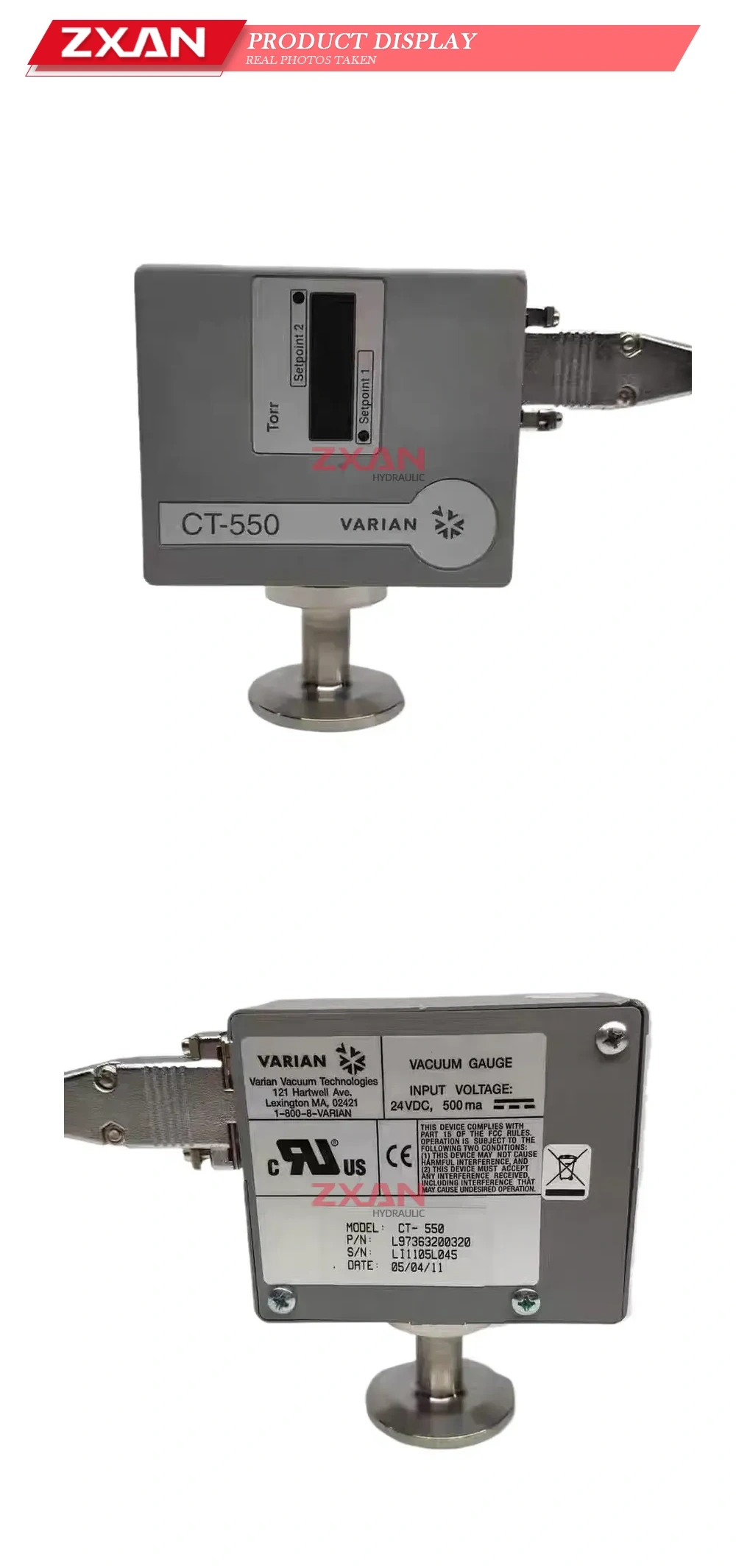 Varian CT-550 Vacuum Gauge Description