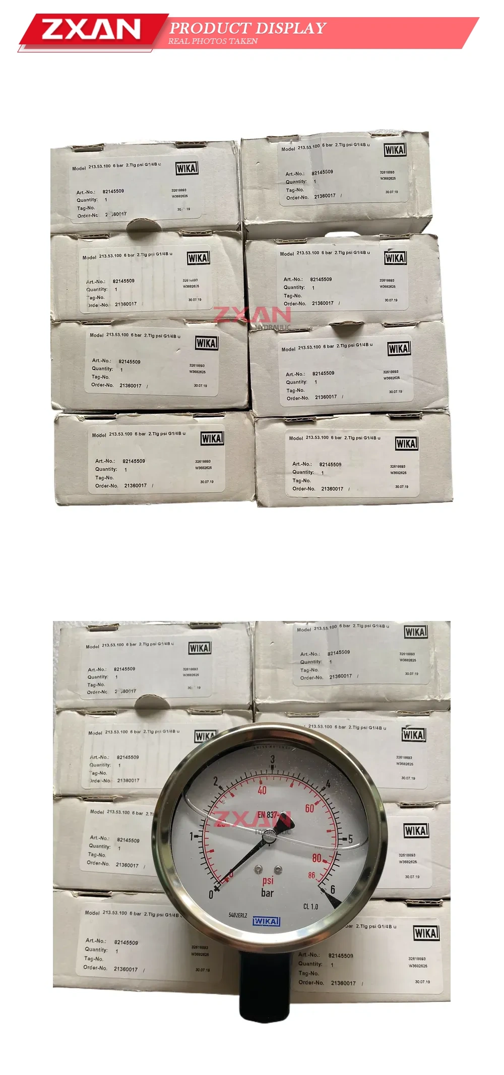 WIKA 213.53.100 Pressure Gauge Description