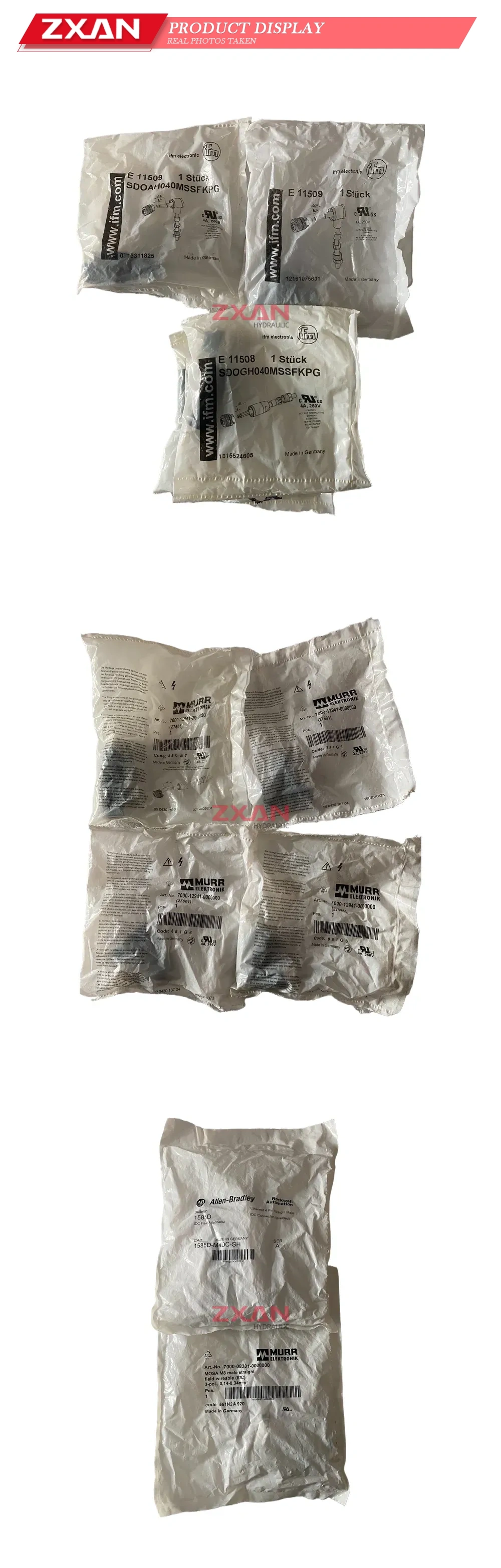 ifm electronic; MURR ELEKTRONIK; Allen-Bradley E 11509; E 11508; 7000-12941-0000000; 1585D-M44C-SH; 7000-98381-0000000 Industrial Connectors and Patch Cords Description