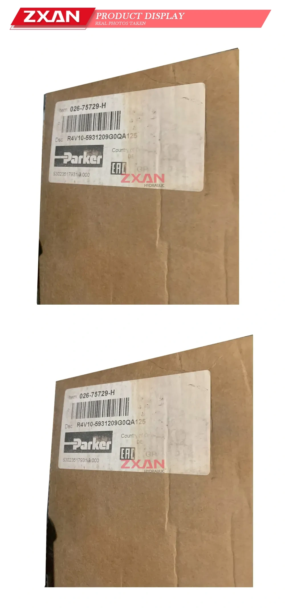 Parker 026-75729-H Hydraulic Valve Description