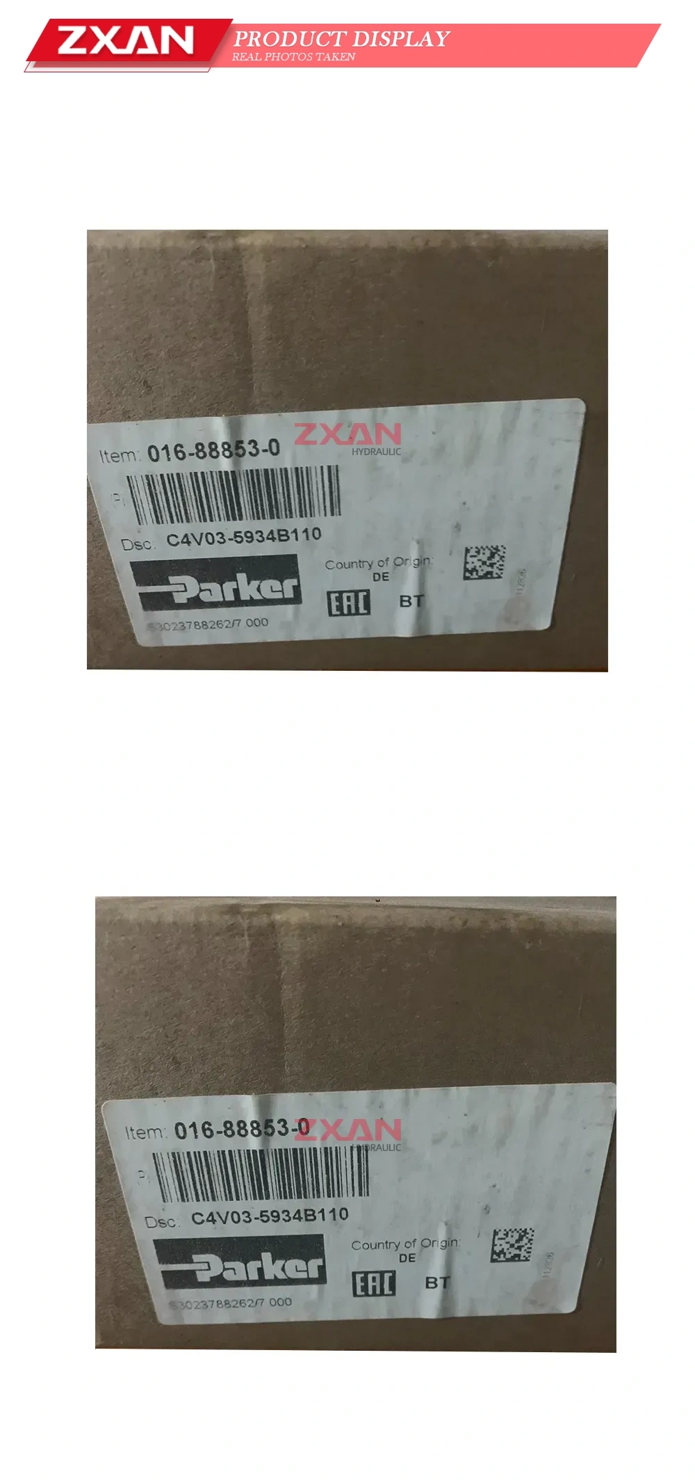 Parker C4V03-5934B110 Hydraulic Valve Description