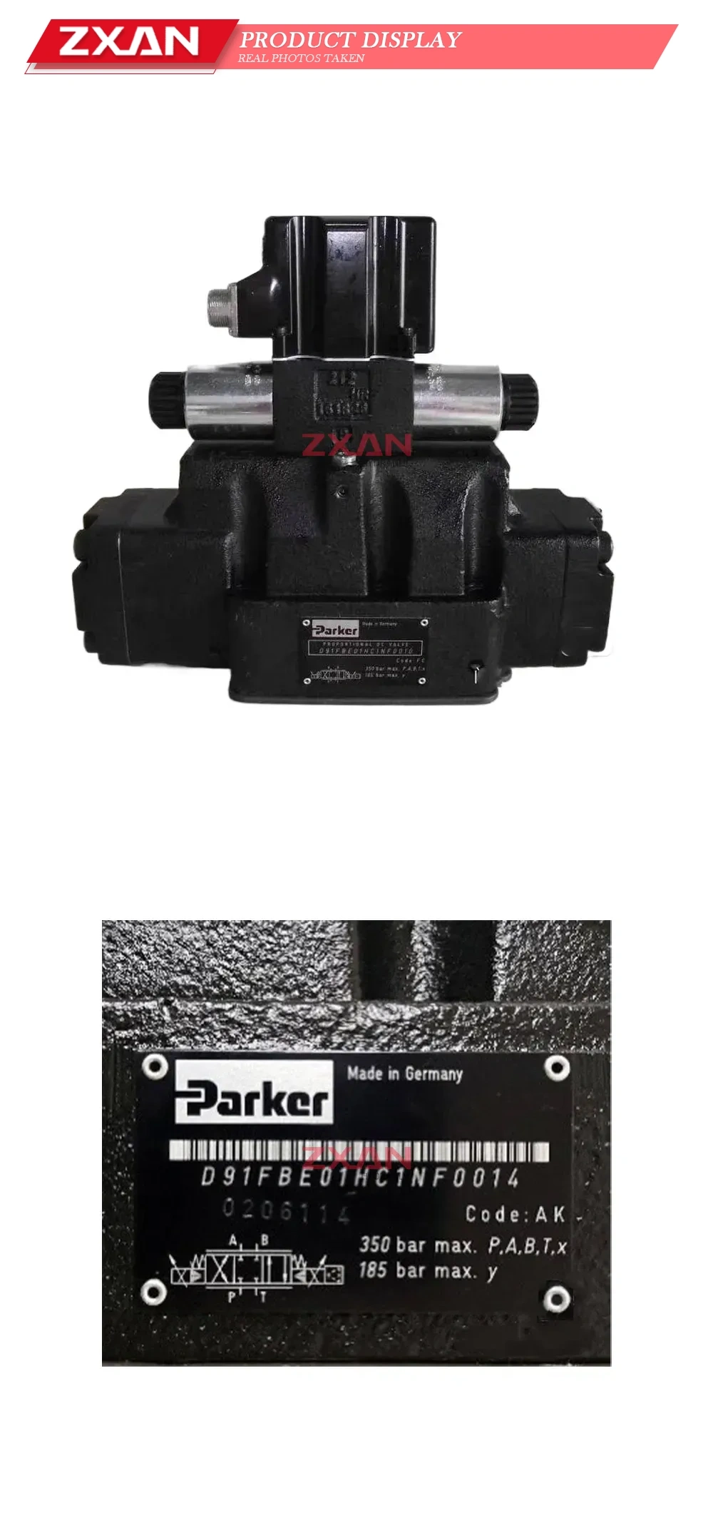 Parker D91FBE01HC1NF0014 Proportional Directional Control Valve Description