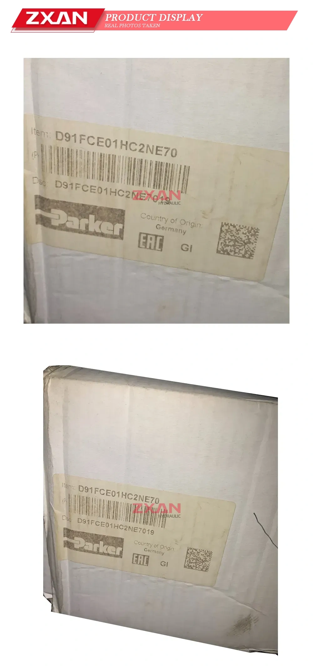 Parker D91FCE01HC2NE70 Direct Operated Directional Control Valve Description