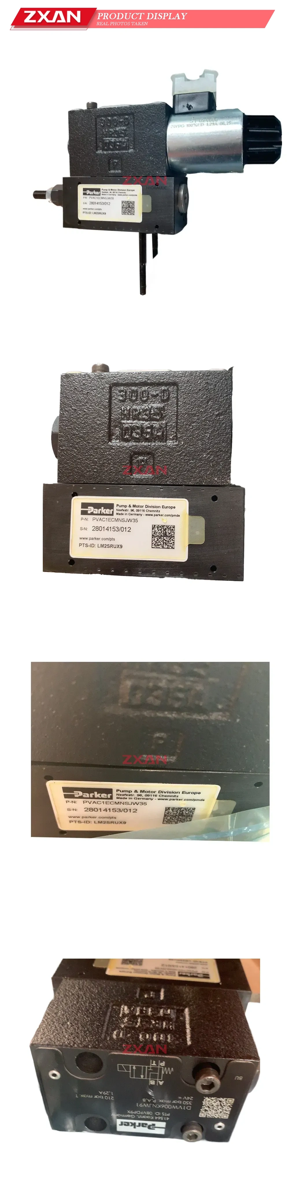 Parker PVAC1ECMNSJW35 Hydraulic Pump Controller Description