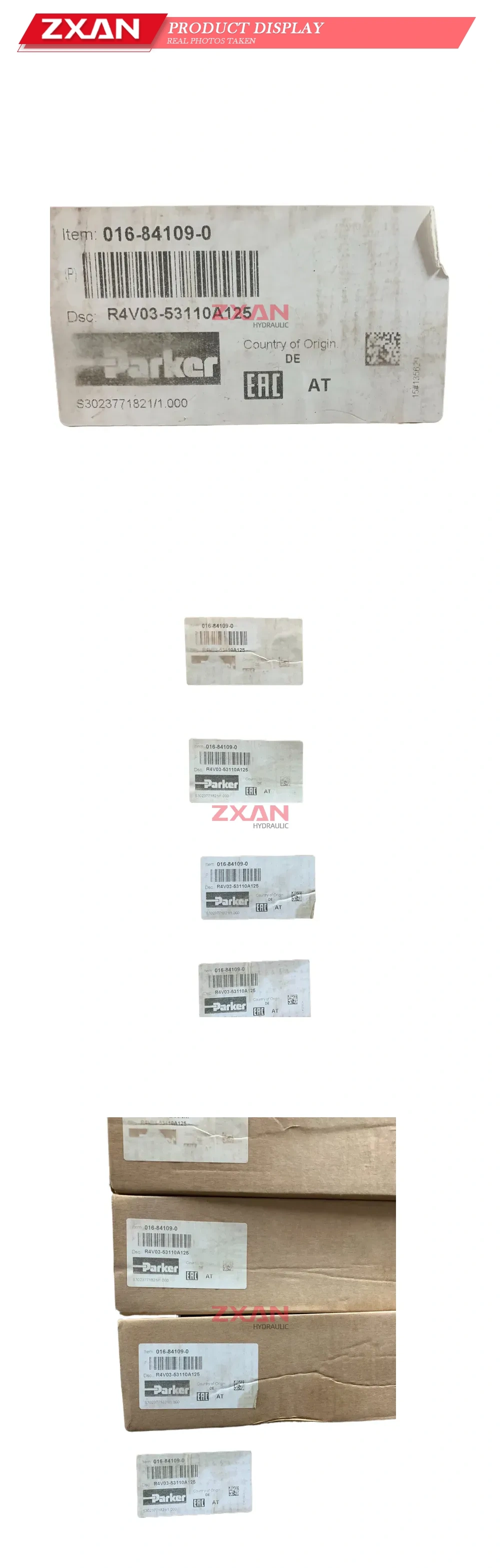 Parker R4V03-53110A125 Hydraulic Pilot Operated Check Valve Description