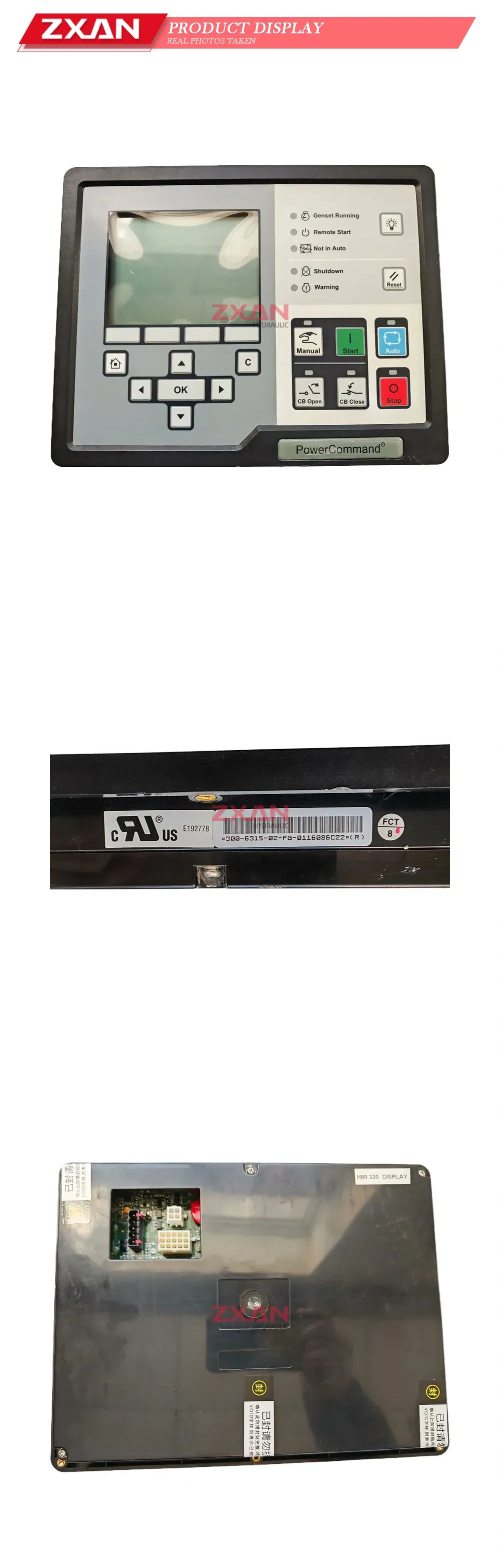 PowerCommand HMI 320 Generator Control Panel Display Module Description