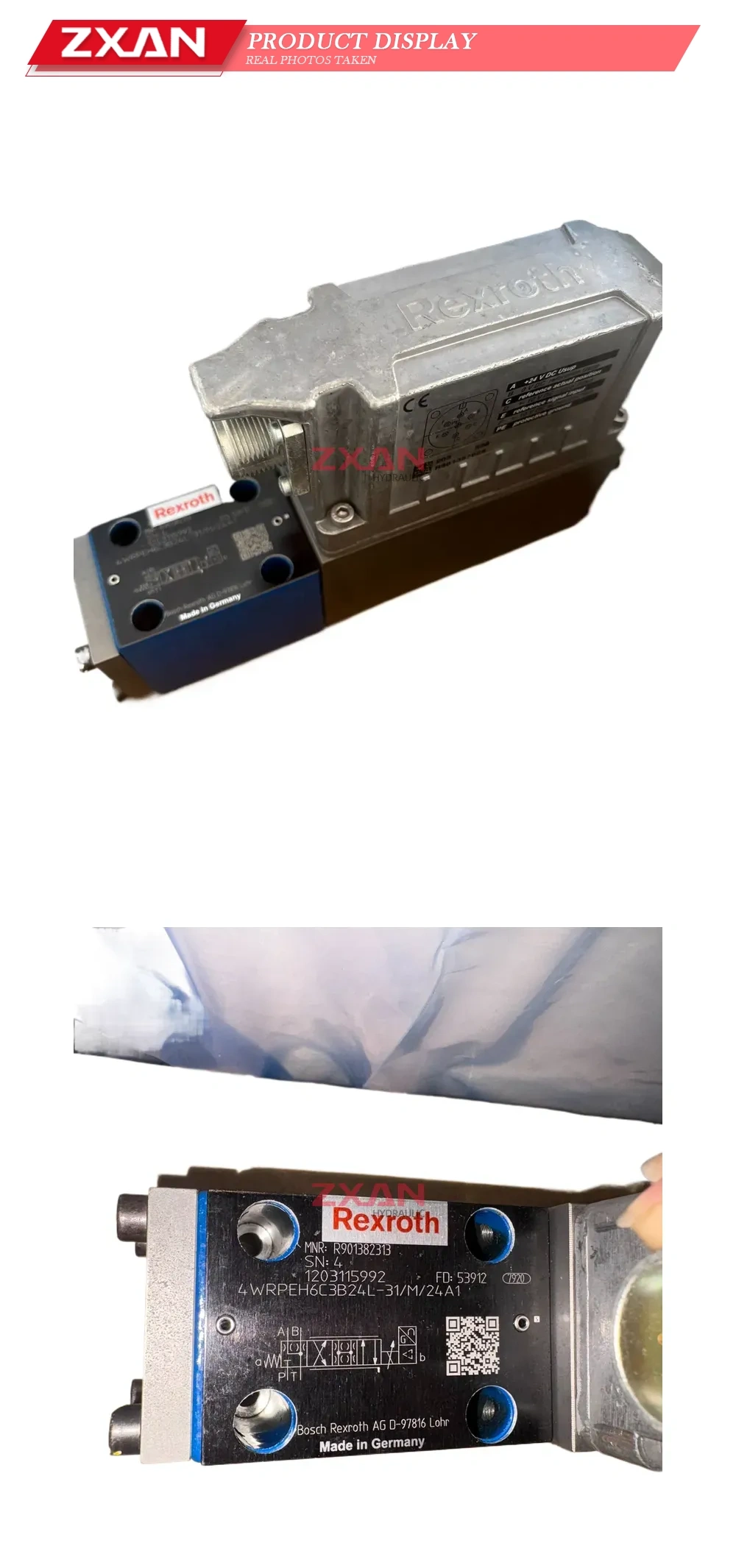 Rexroth 4 WRPEH 6 C3 B24 L-31/M/24 A1 Proportional Directional Control Valve Description