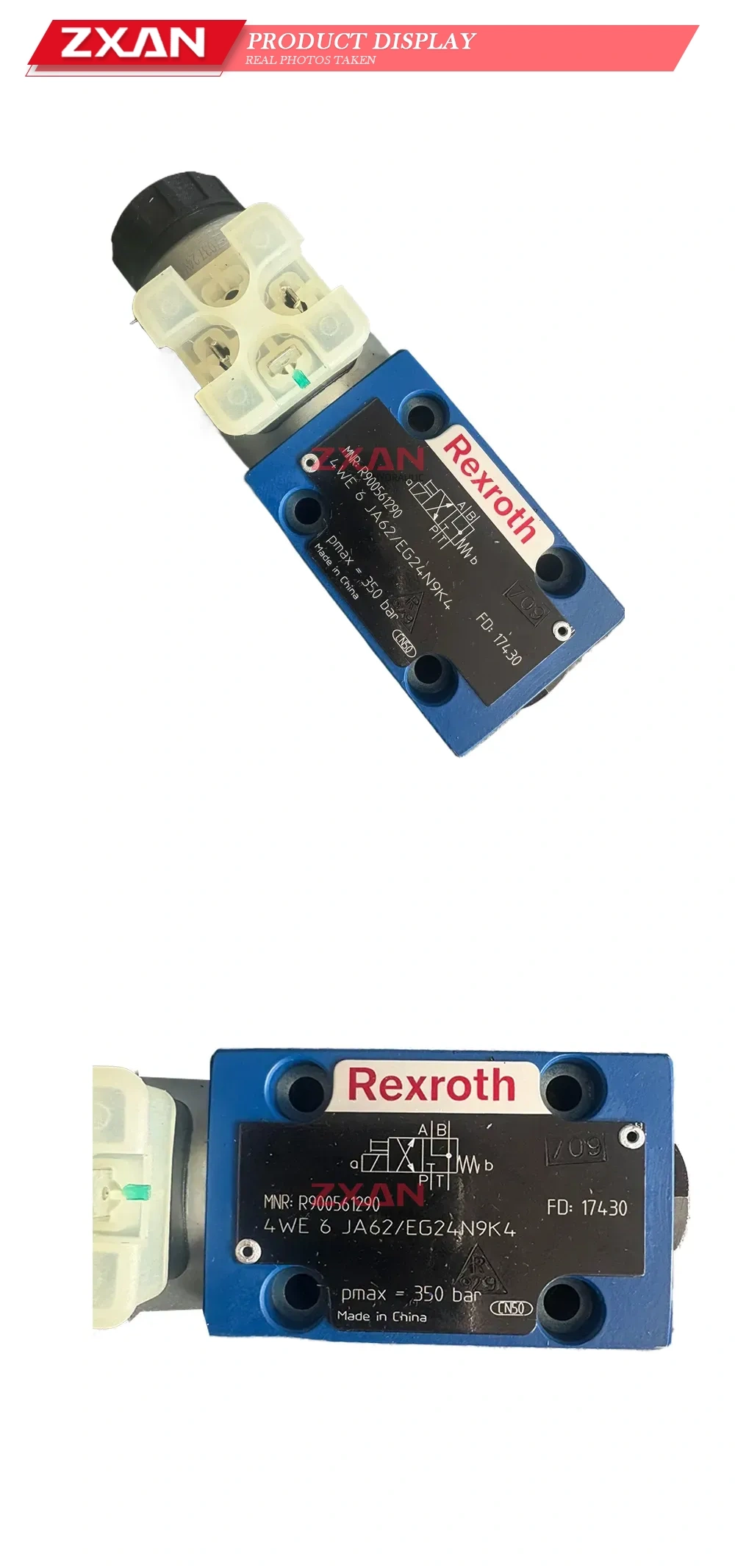 Rexroth 4WE 6 JA62/EG24N9K4 Hydraulic Directional Control Valve Description