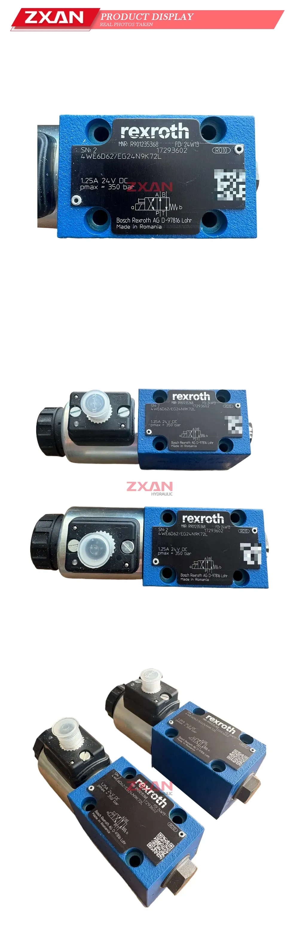 Rexroth 4WE6D62/EG24N9K72L Hydraulic Directional Control Valve Description