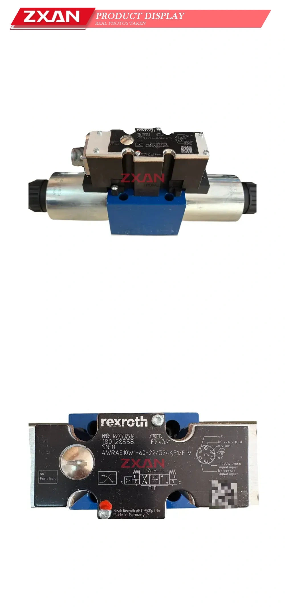 Rexroth 4WRAE10W1-60-22/G24K31/F1V Proportional Directional Control Valve Description