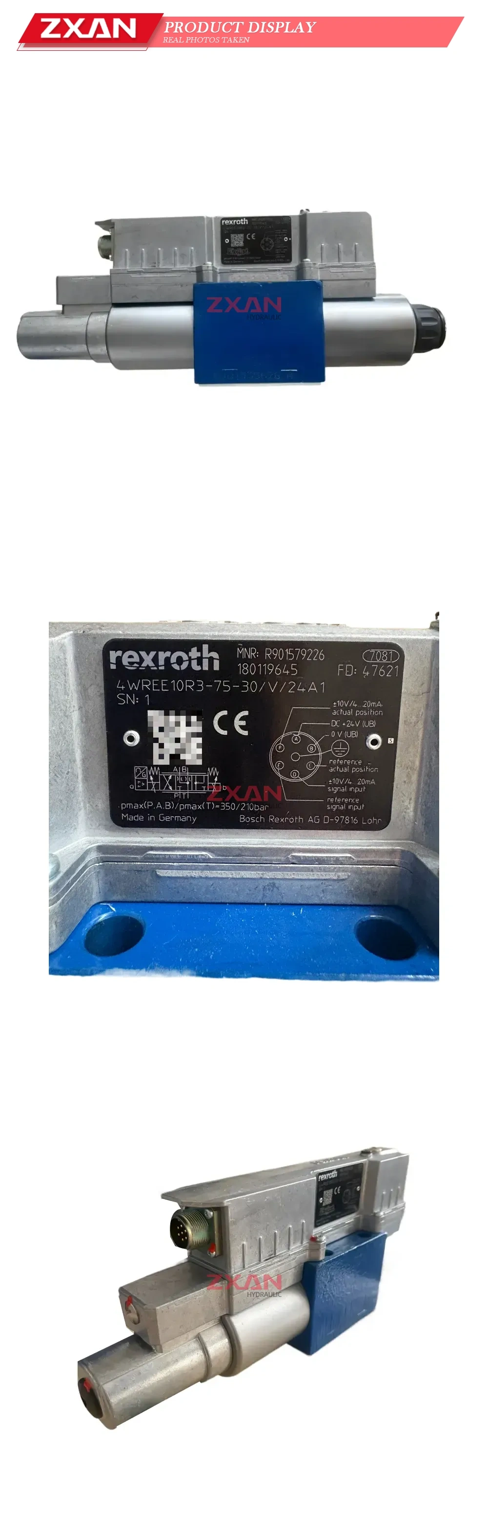 Rexroth 4WREE10R3-75-30/V/24A1 Proportional Directional Control Valve Description