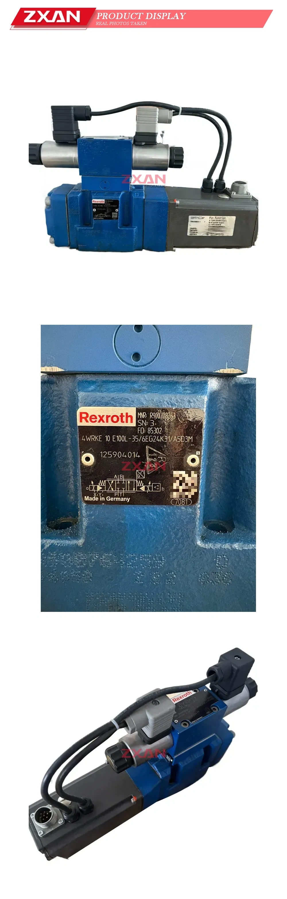 Rexroth 4WRKE 10 E100L-35/6EG24K31/A5D3M Proportional Directional Control Valve Description
