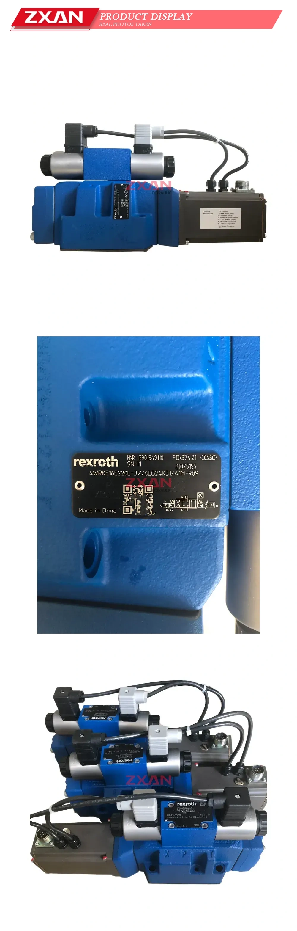 Rexroth 4WRKE16E220L-3X/6EG24K31/A1M-909 Proportional Directional Control Valve Description