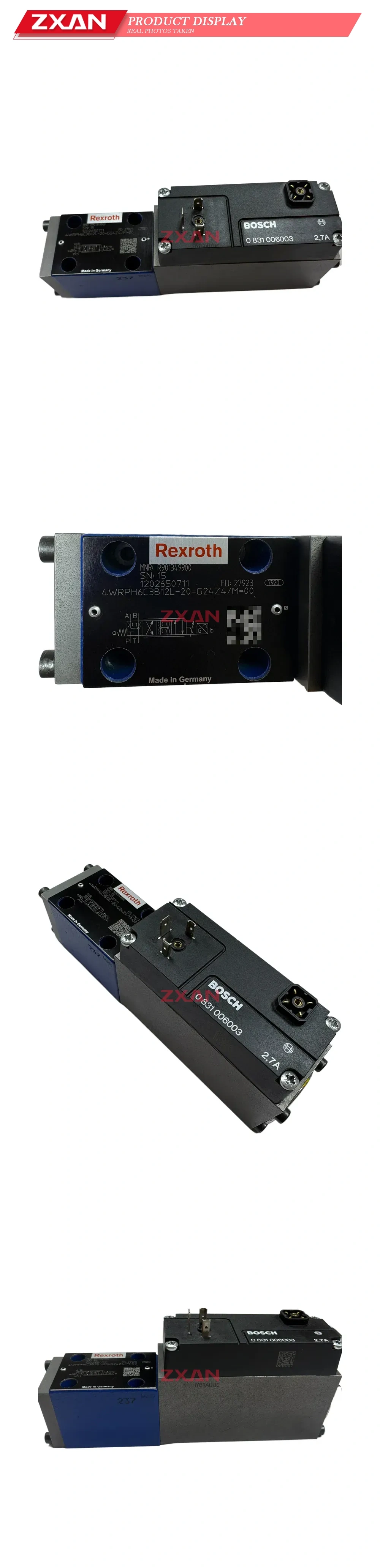 Rexroth 4WRPH6C3B12L-20=G24Z4/M=00 Proportional Directional Control Valve Description