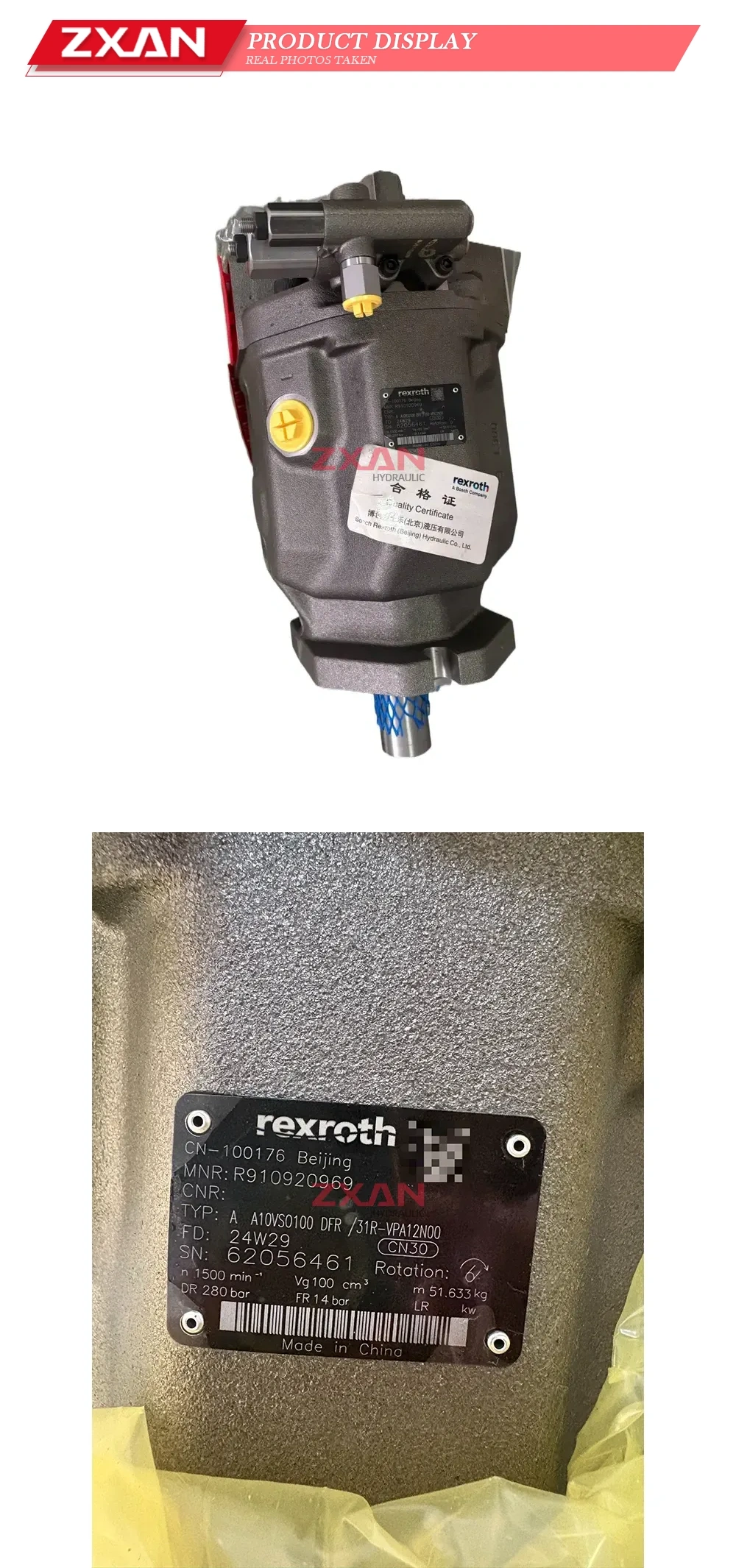Rexroth A10VSO100 DFR /31R-VPA12N00 Axial Piston Variable Pump Description
