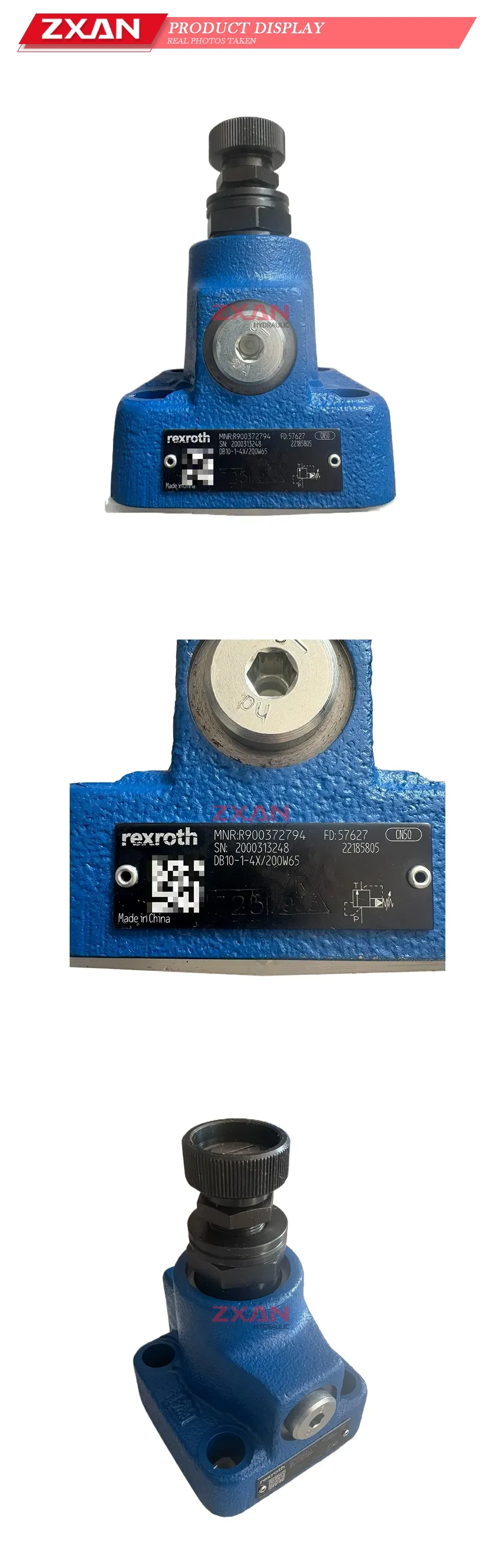Rexroth DB10-1-4X/200W65 Hydraulic Relief Valve Description
