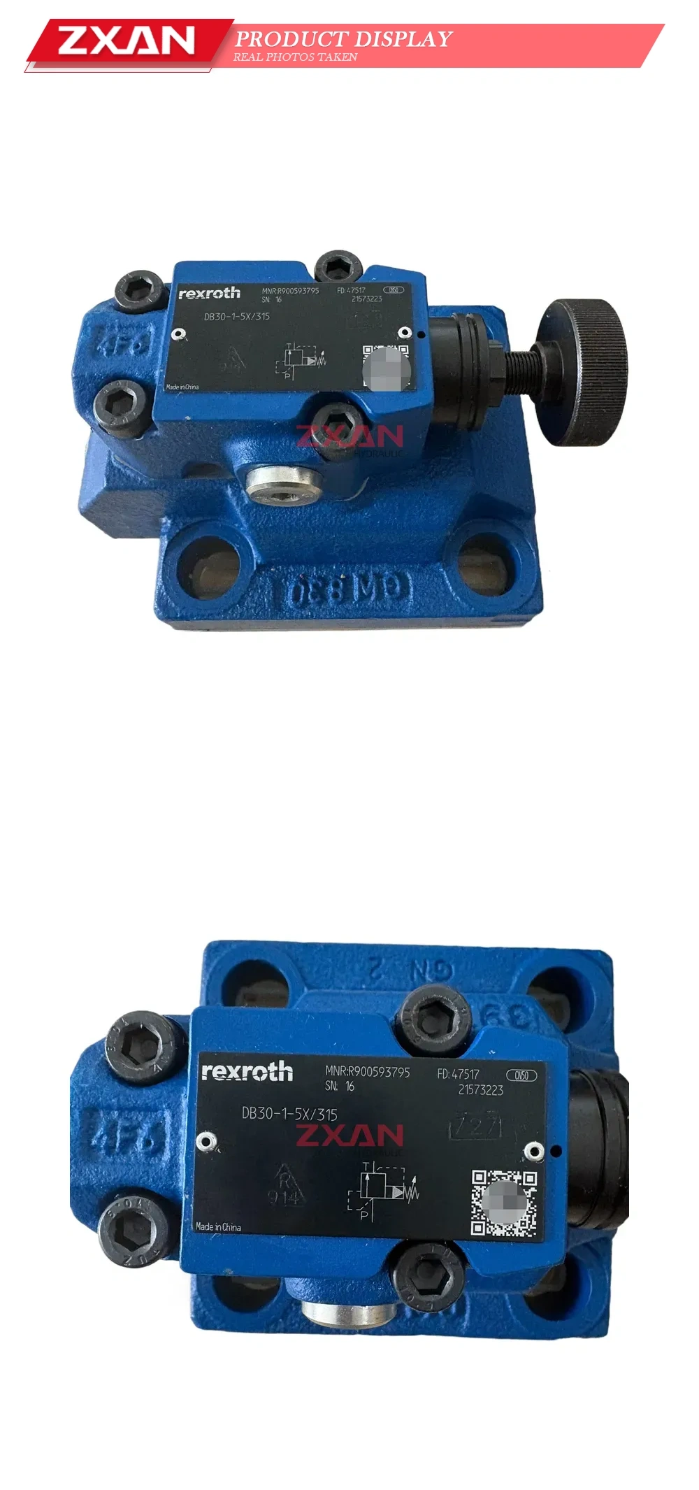 Rexroth DB30-1-5X/315 Hydraulic Pressure Relief Valve Description