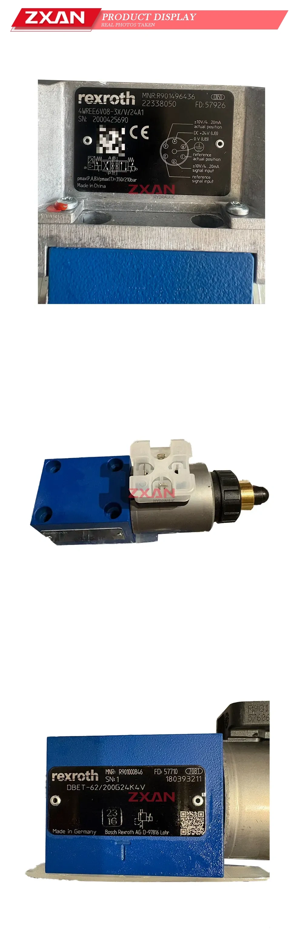 Rexroth DBET-62/200G24K4V Pressure Reducing Valve Description