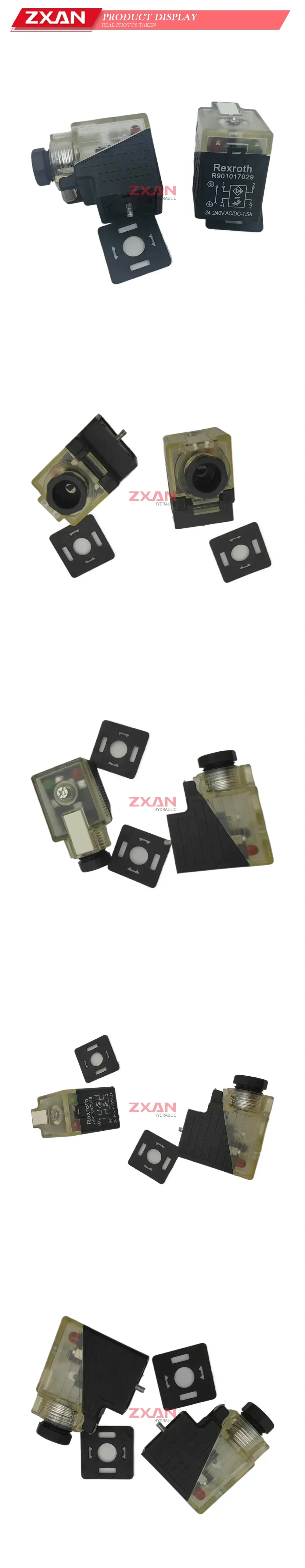Rexroth R901017029 Solenoid Valve Coil Connector Description