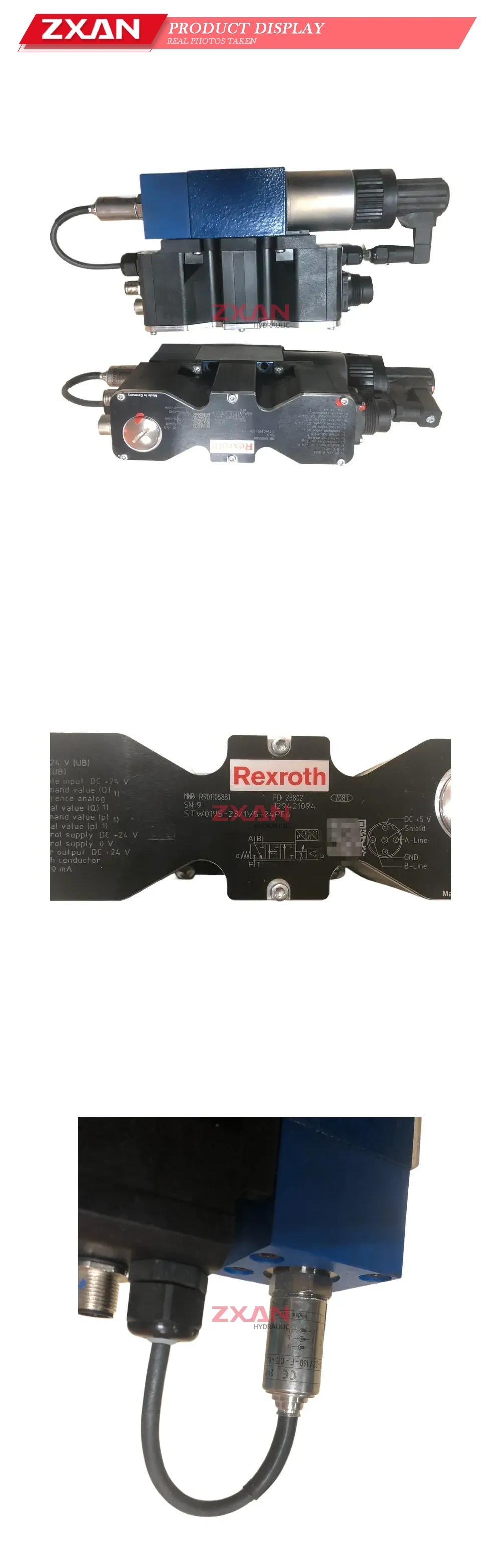 Rexroth STW0195-23/1V5-24PF6 Proportional Directional Control Valve with Integrated Electronics Description