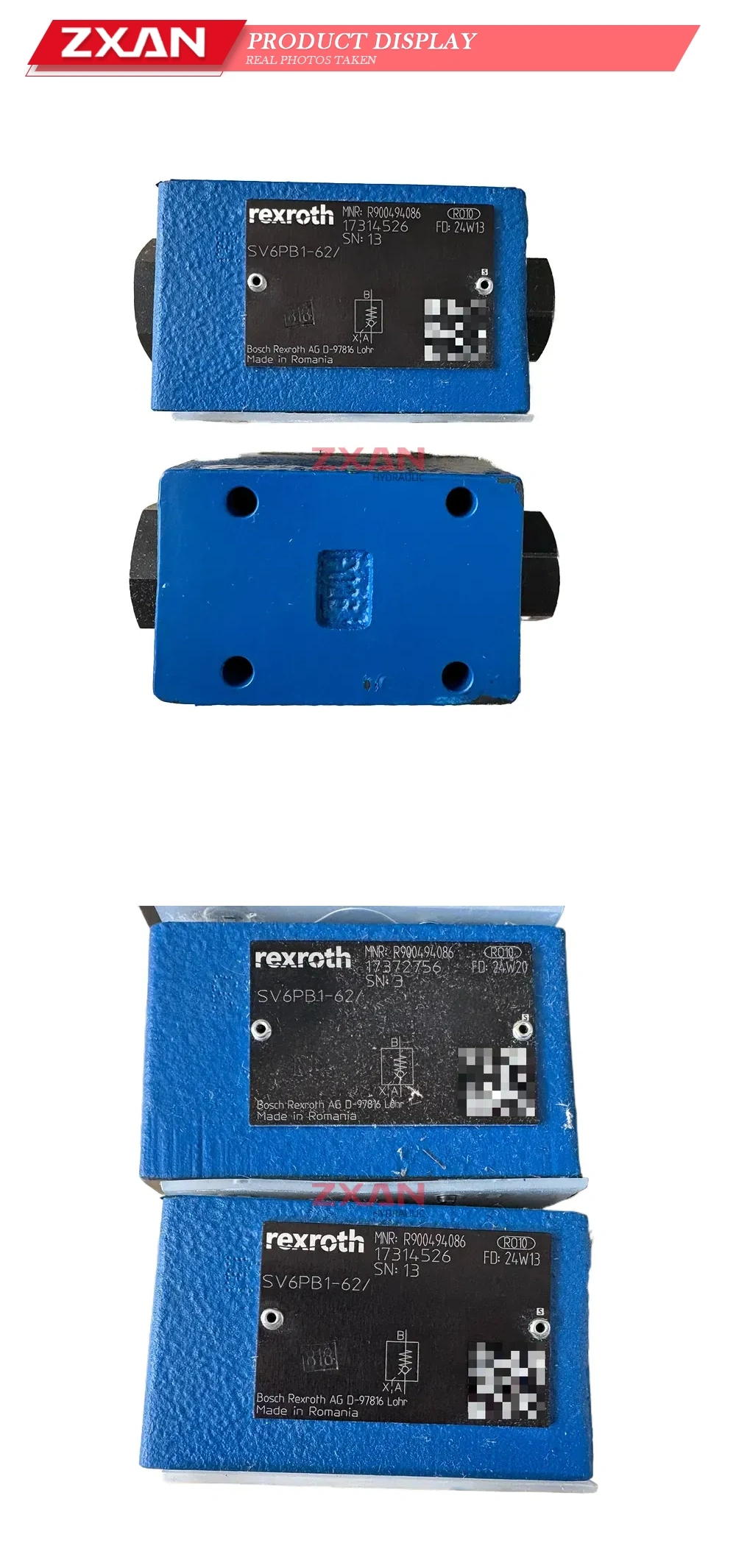Rexroth SV6PB1-62/ Pilot-operated check valve Description