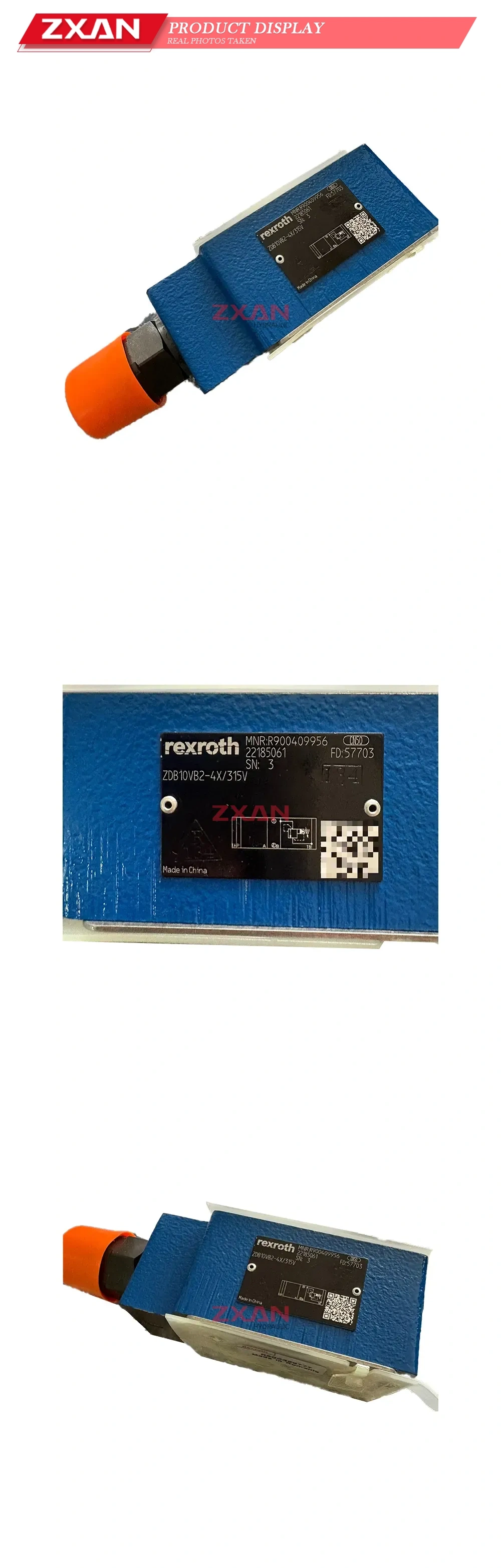 Rexroth ZDB10VB2-4X/315V Hydraulic Relief Valve Description