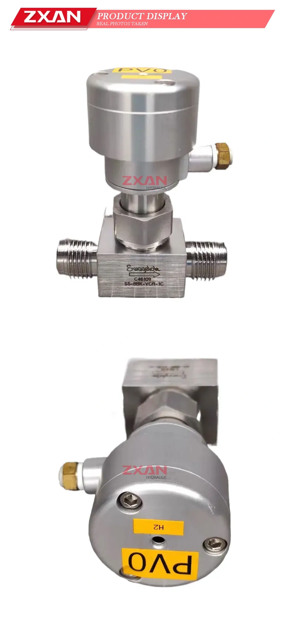 Swagelok SS-8BK-VCR-IC Pneumatic VCR Valve Description