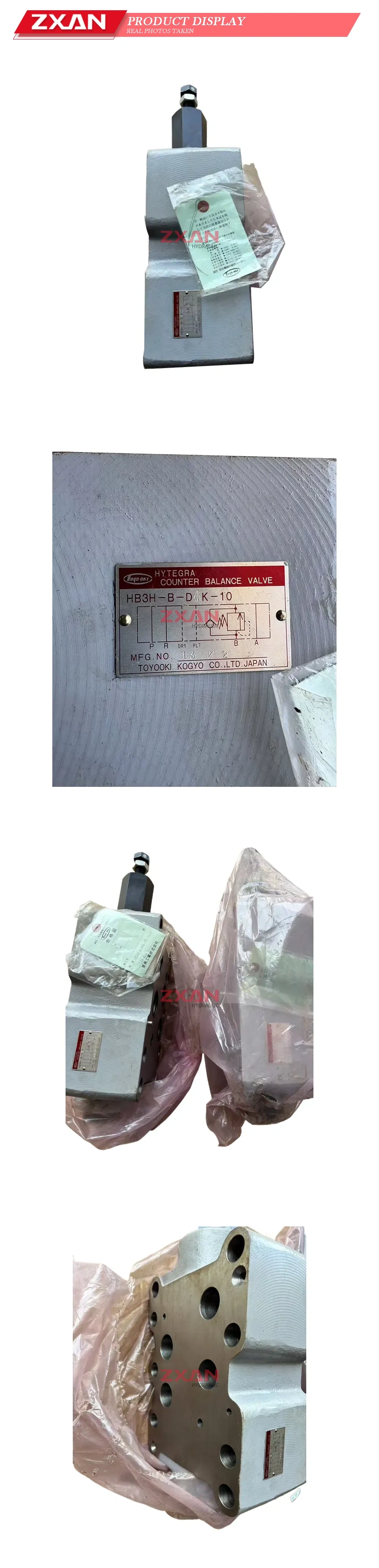 Toyooki Kogyo HB3H-B-D4K-10 Counter Balance Valve Description