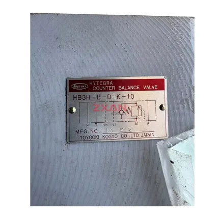 Toyooki Kogyo HB3H-B-D4K-10 Counter Balance Valve