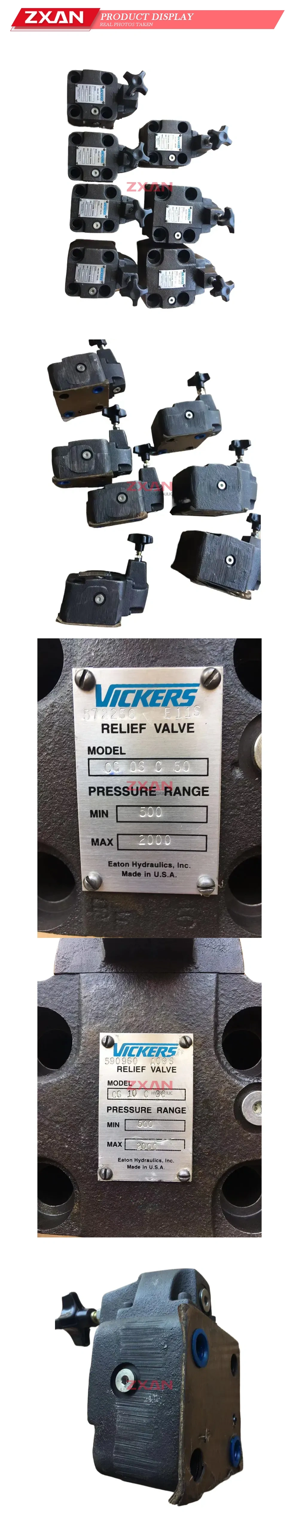 Vickers CG 06 C 50 Hydraulic Relief Valve Description