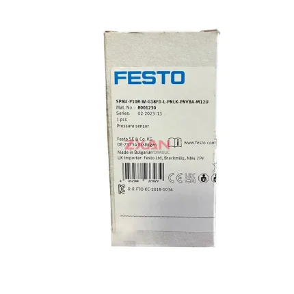 FESTO SPAU-P10R-W-G18FD-L-PNLK-PNVBA-M12U Pressure Sensor