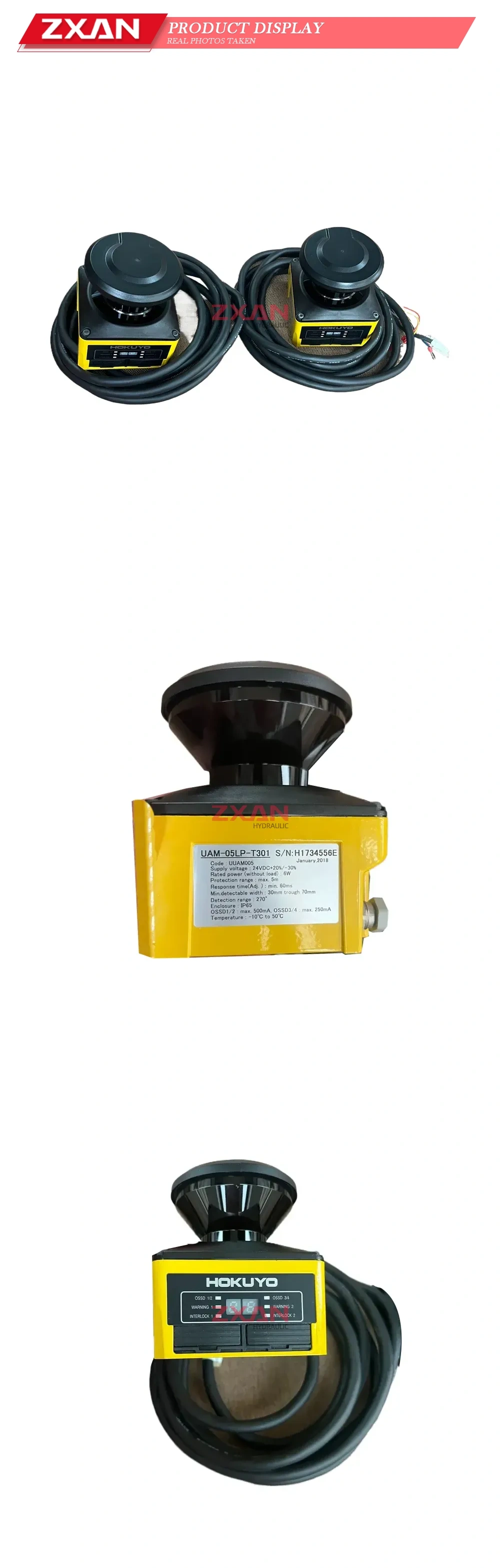 HOKUYO UAM-05LP-T301 Safety Laser Scanner Description