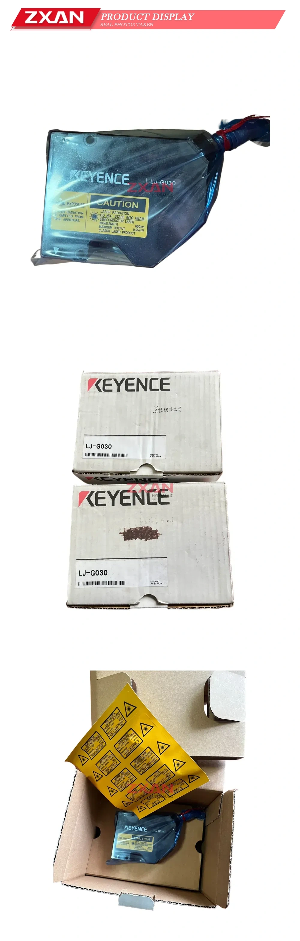 KEYENCE LJ-G030 Laser Displacement Sensor Head Description