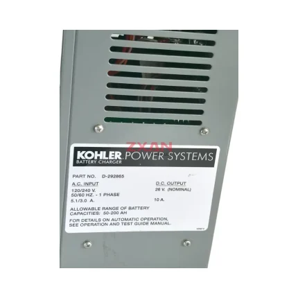 Kohler D-292865 Automatic Battery Charger