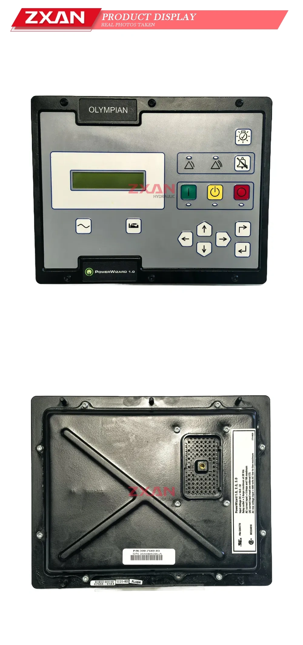 Olympian PowerWizard 1.0 Generator Control Panel Description