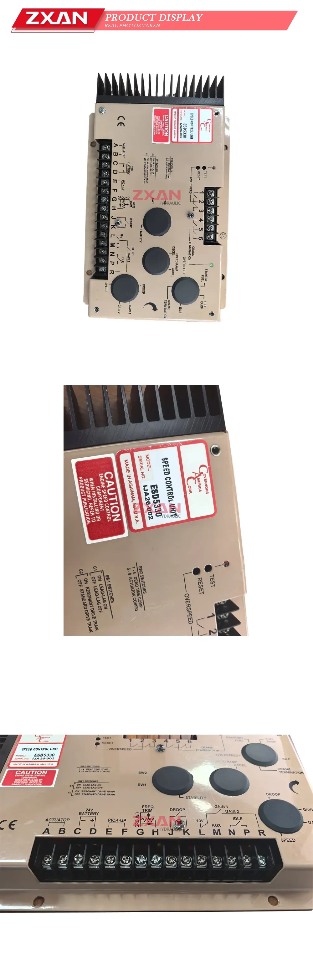 Overnors America ESD5330 Speed Control Unit Description