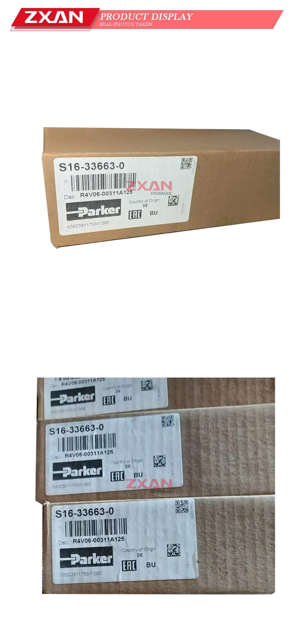 Parker S16-33663-0 Hydraulic Relief Valve Description