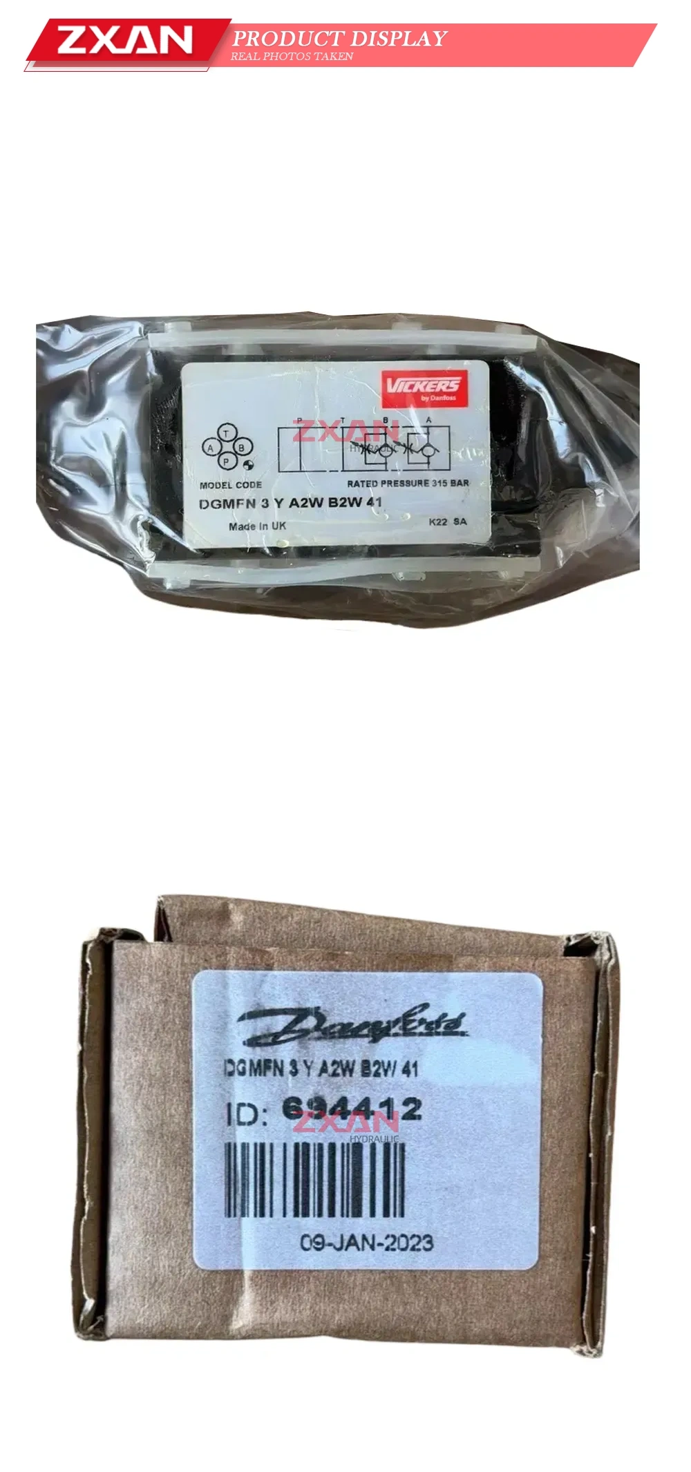 VICKERS DGMFN 3 Y A2W B2W 41 Modular Flow Control Valve Description