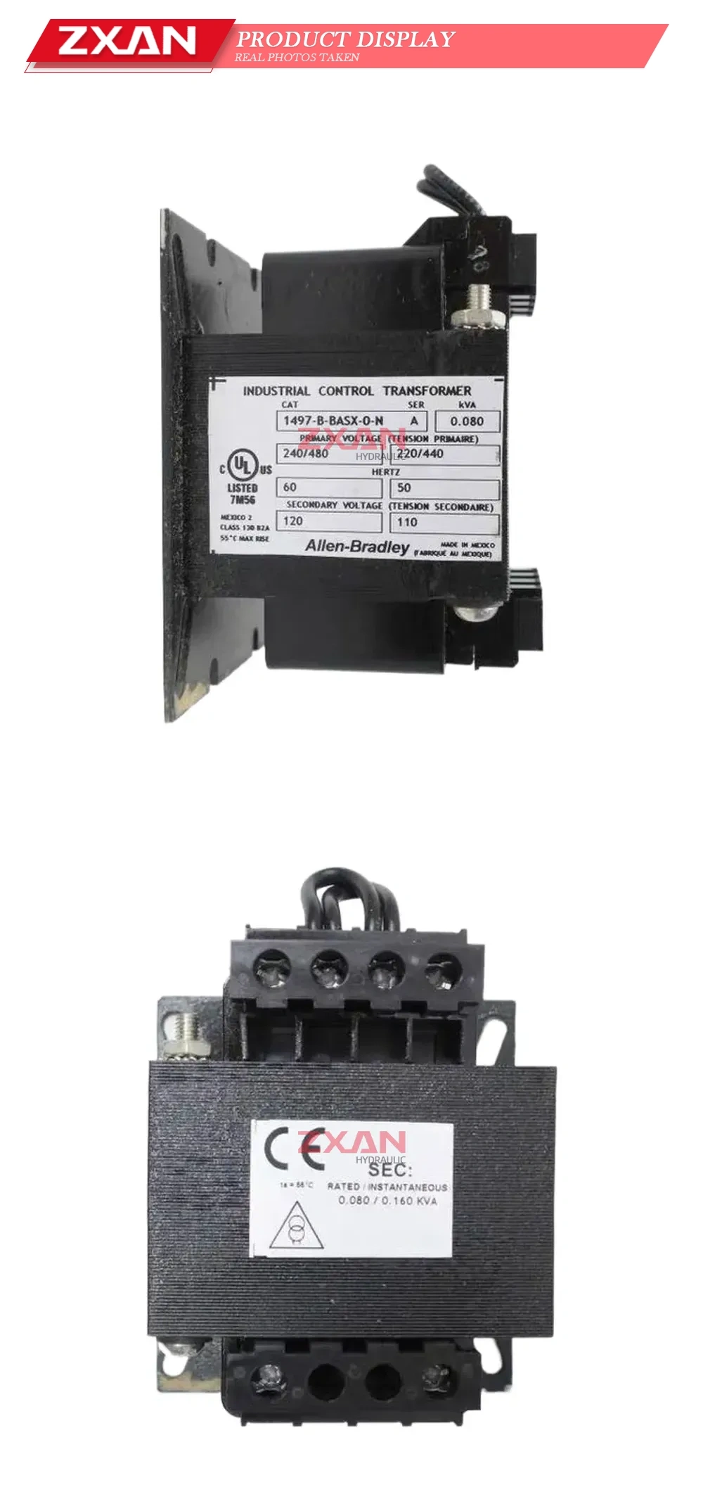 Allen-Bradley 1497-B-BASX-0-N Industrial Control Transformer Description