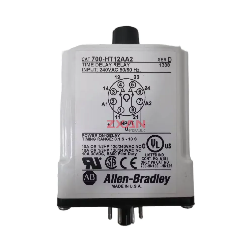 Allen-Bradley 700-HT12AA2 Time Delay Relay (Power On-Delay Plug-in Relay)-img1 Allen-Bradley 700-HT12AA2 Time Delay Relay (Power On-Delay Plug-in Relay)