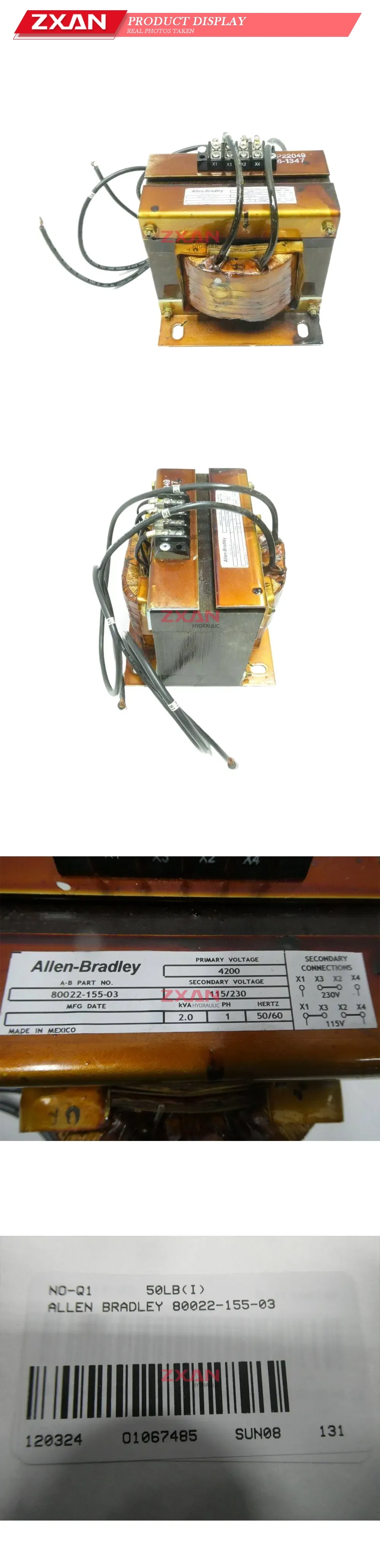 Allen-Bradley 80022-155-03 Control Transformer Description