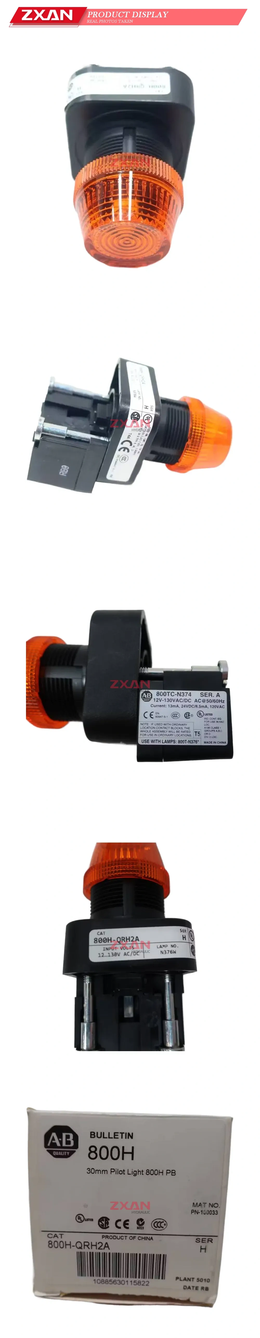 Allen-Bradley 800H-QRH2A 30mm Pilot Light Description