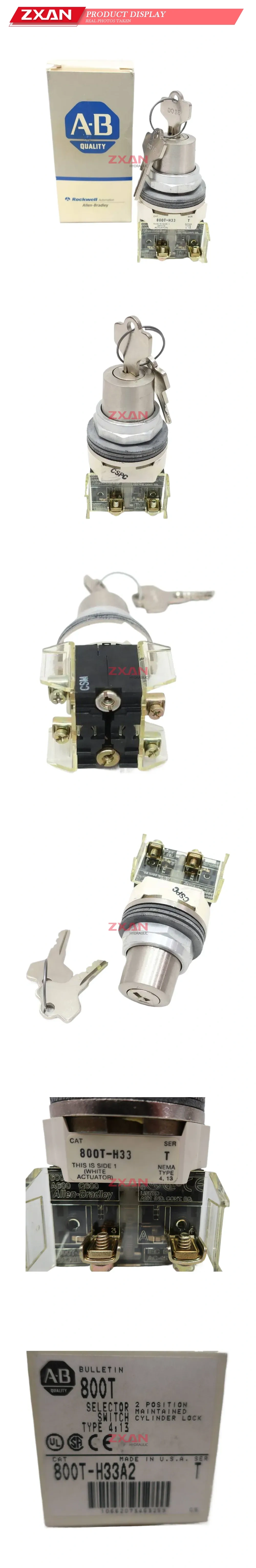 Allen-Bradley 800T-H33A2 Key Operated Selector Switch Description