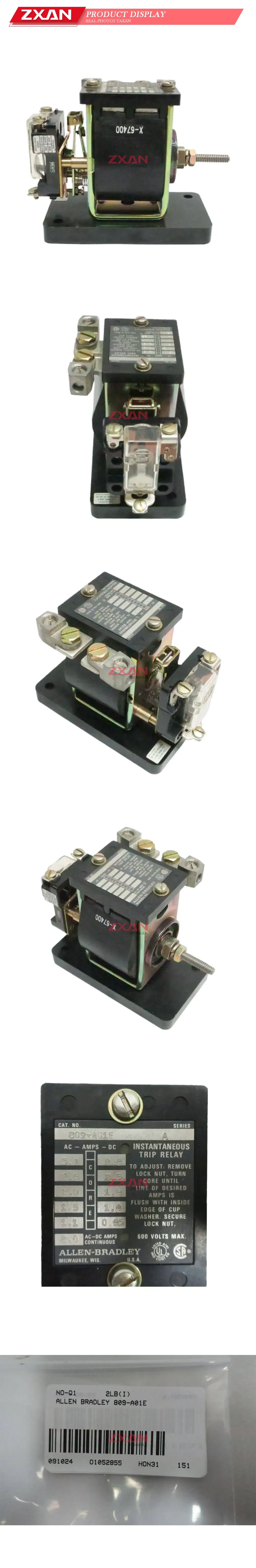 Allen-Bradley 809-A01E Instantaneous Trip Relay Description