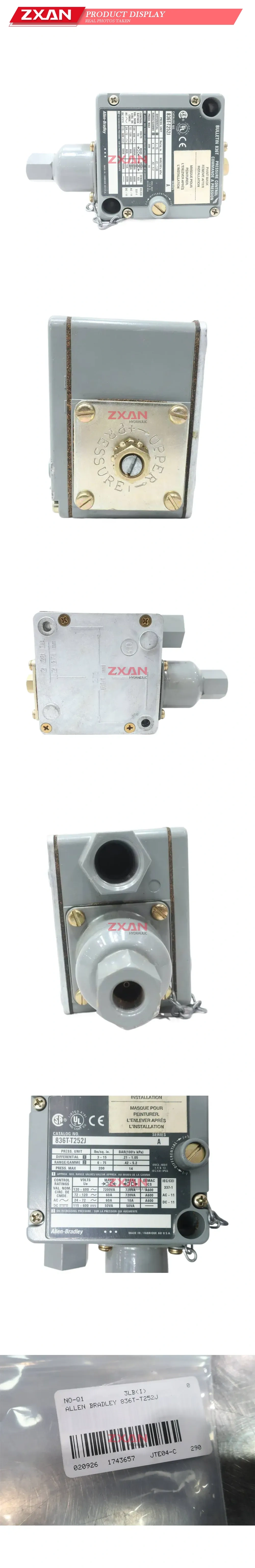 Allen-Bradley 836T-T252J Pressure Control Switch Description
